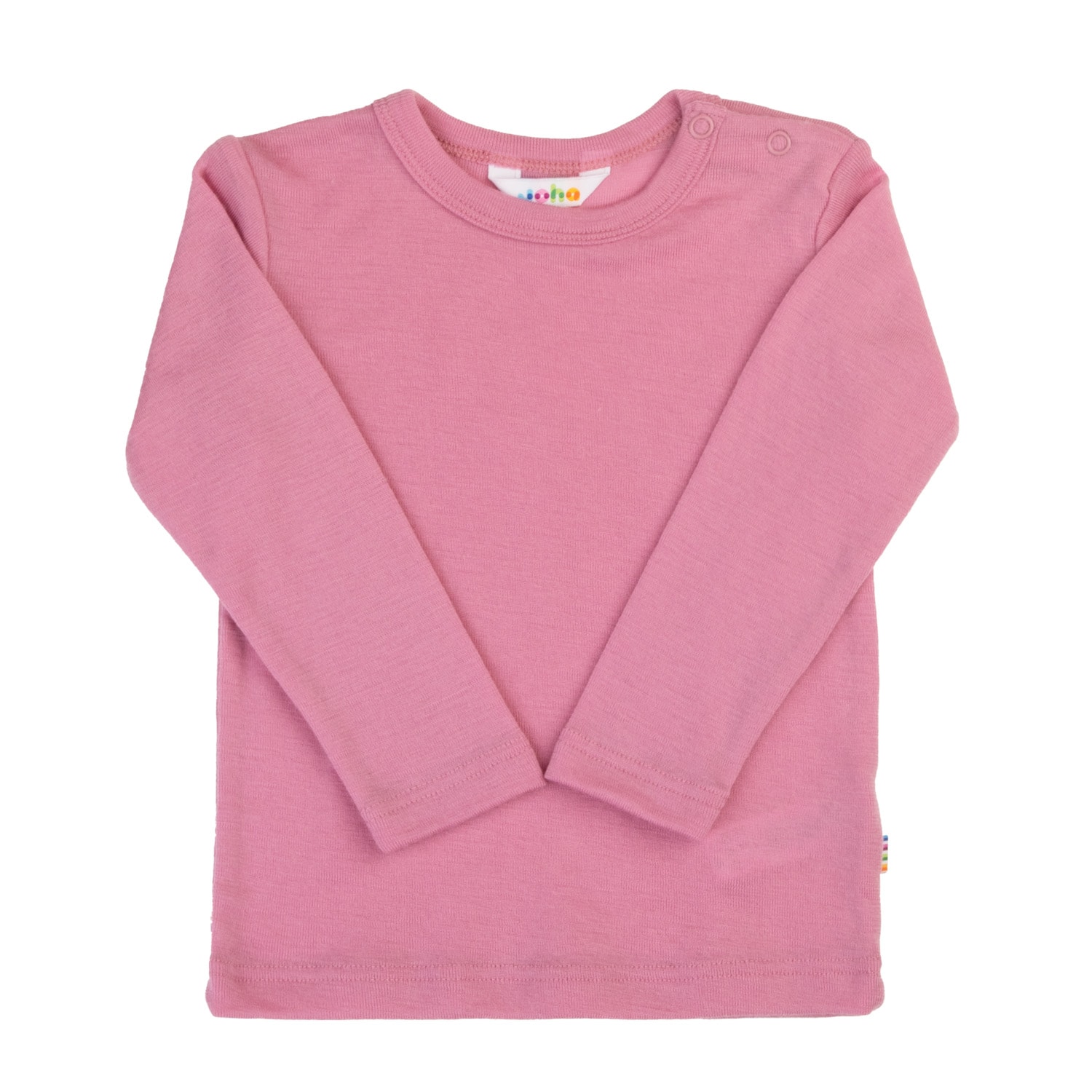 Langærmet Top I Uld Pink 