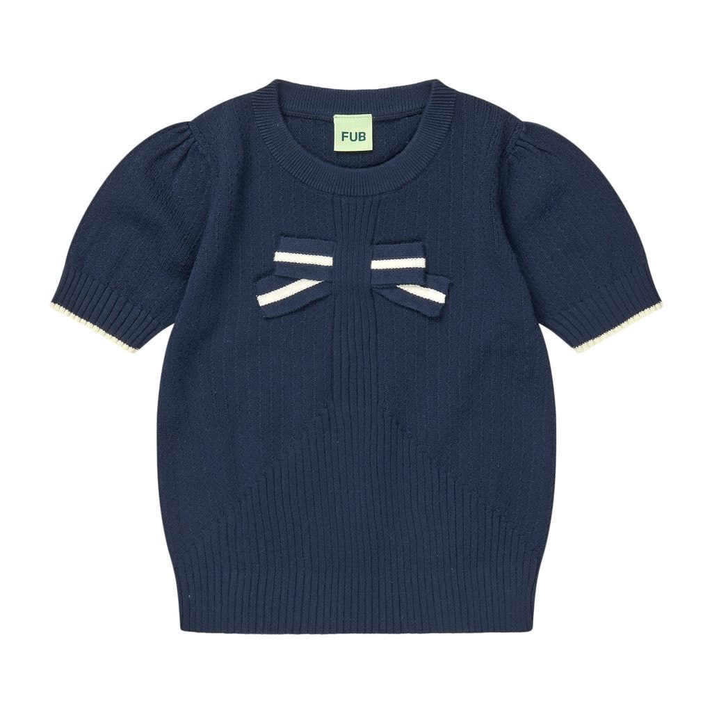 Bow Tee Dark Navy
