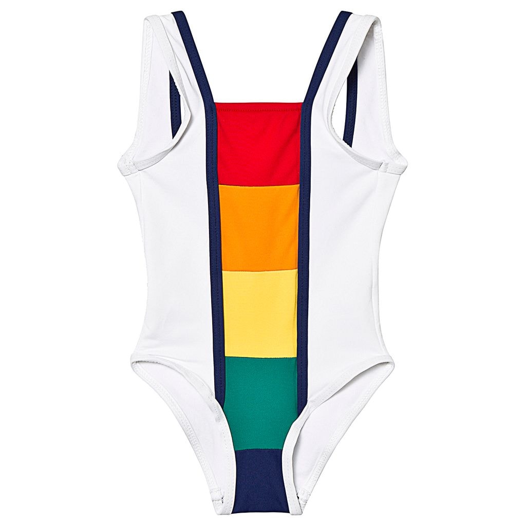 Rainbow Swimsuit White