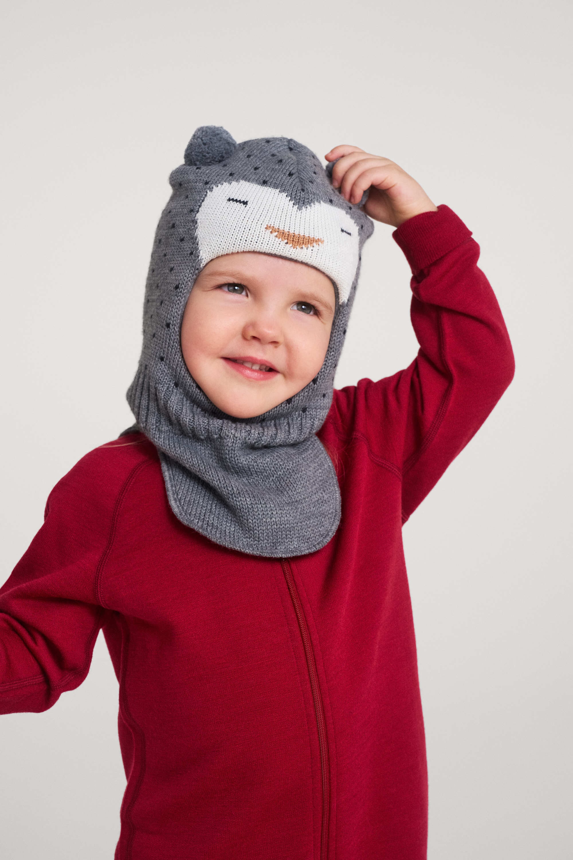 Ilmeet Balaclava Melange Grey