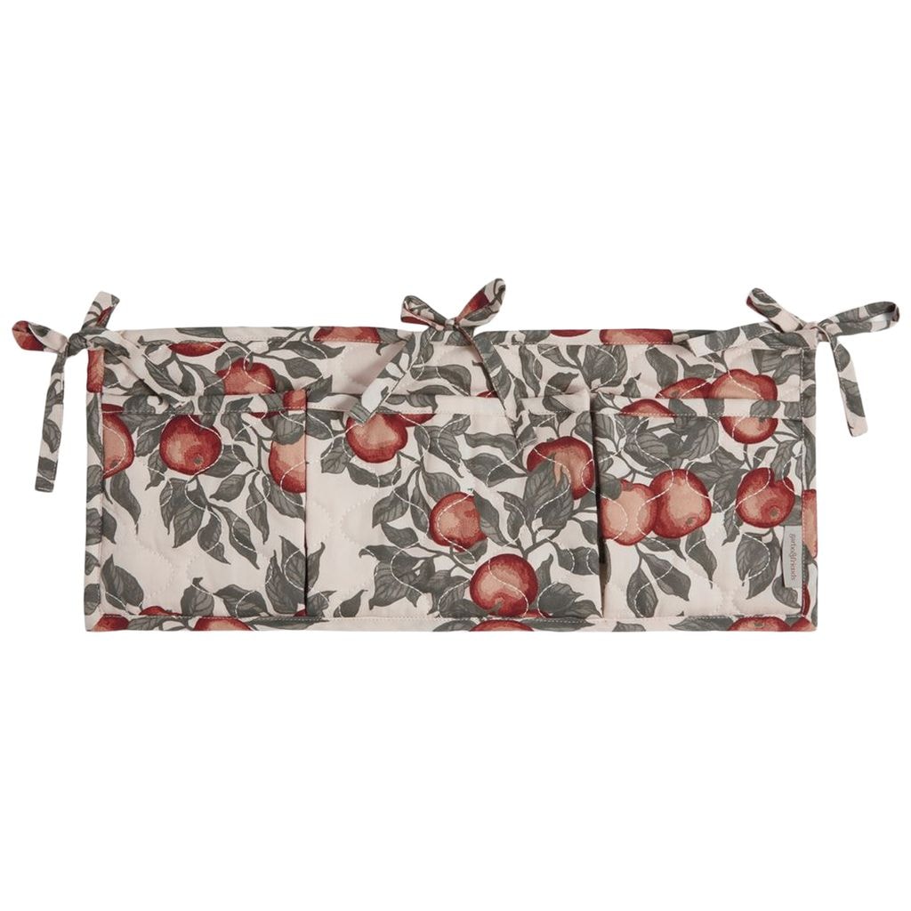 Quiltad Rutig Sängficka I Satin Pomme