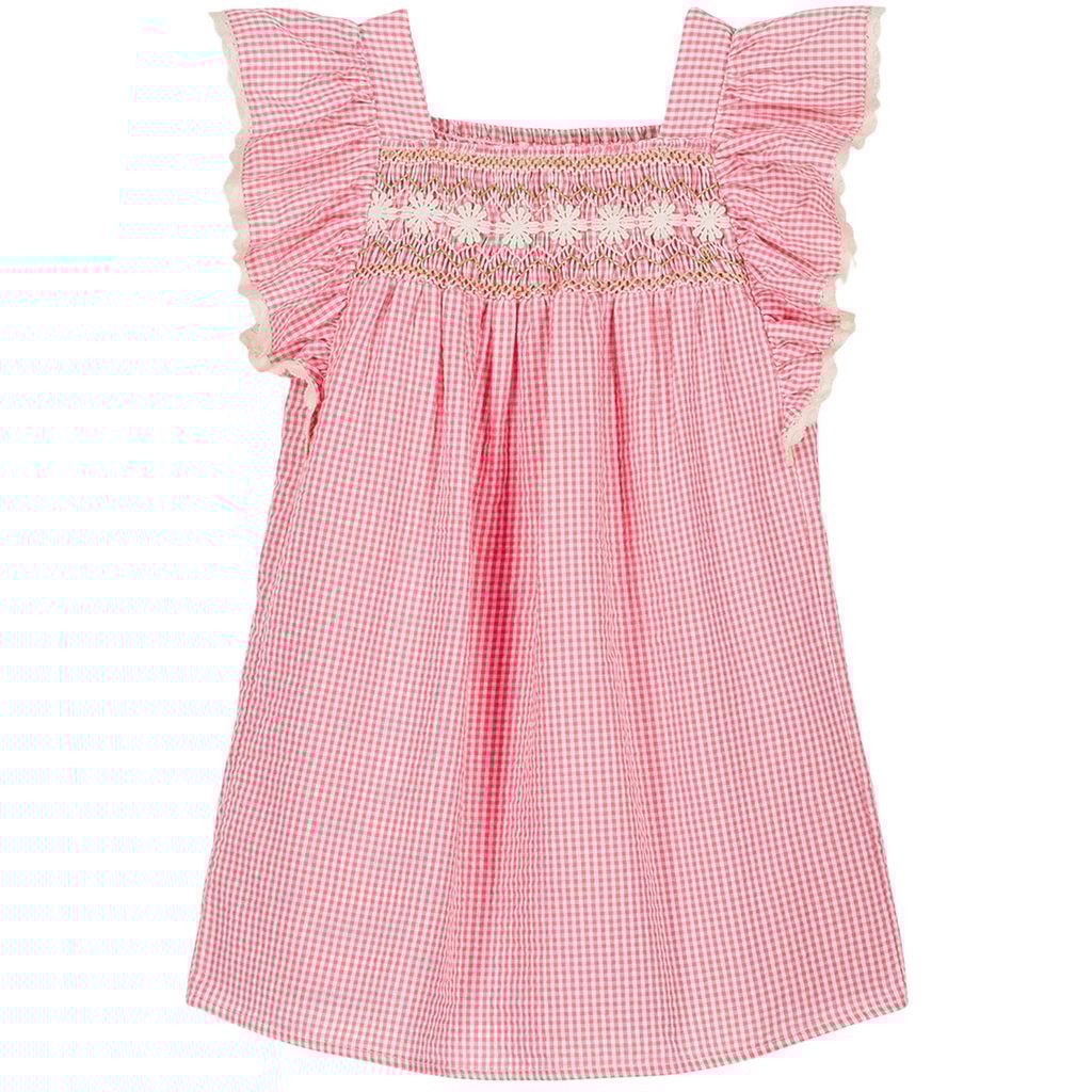 Martine Dress Pink Fragola Vichy
