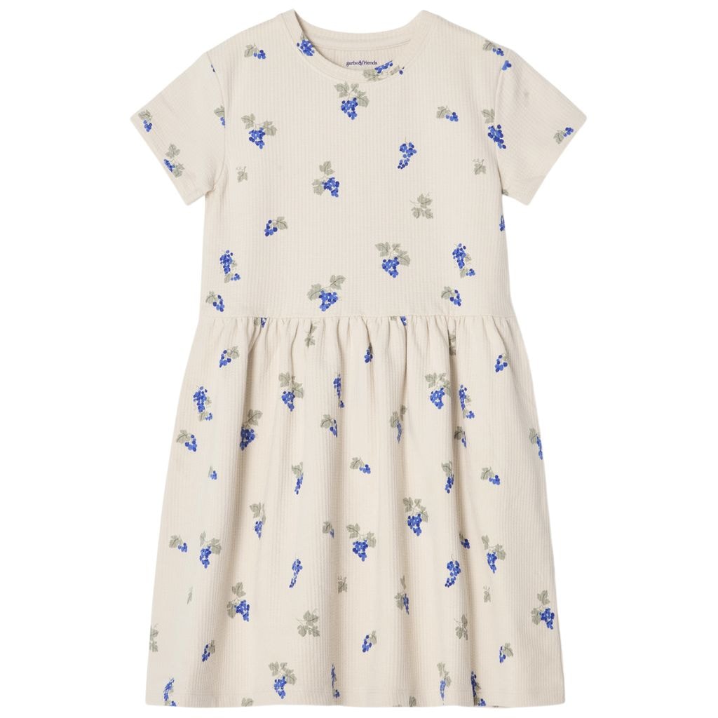 Jersey Dress Grapes Ecru