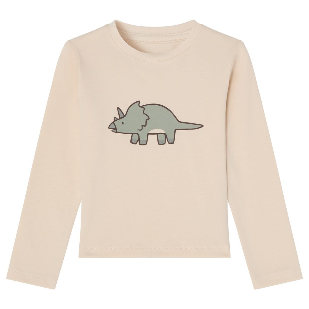 GOTS Tia Pitkähihainen T-paita Offwhite Dino