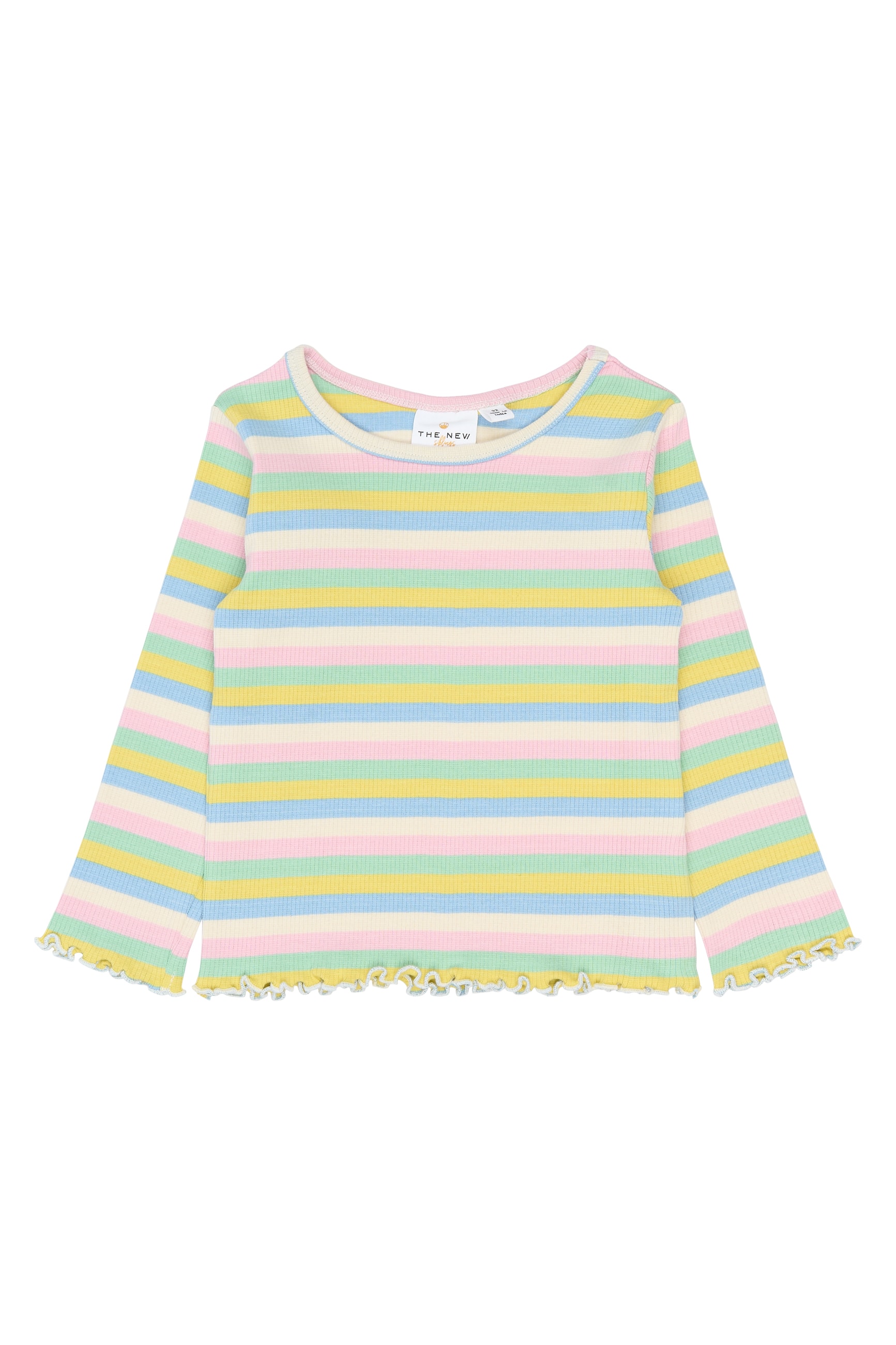 Sofia Long-Sleeved Rib Tee Multi Striped 