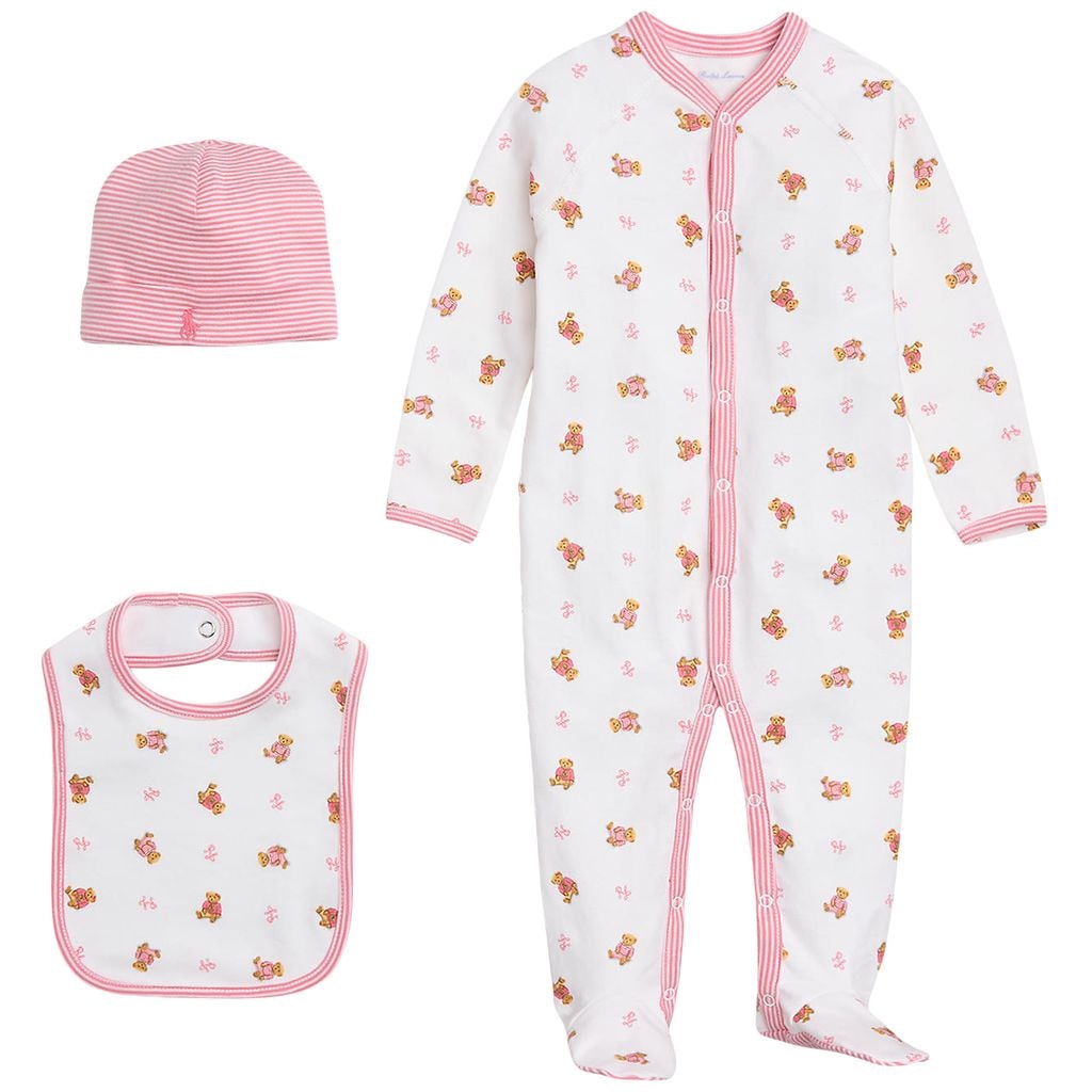 Printed Baby Set Pink