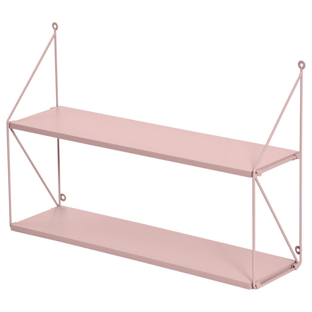 2 Nivå Vegghylle Rosa