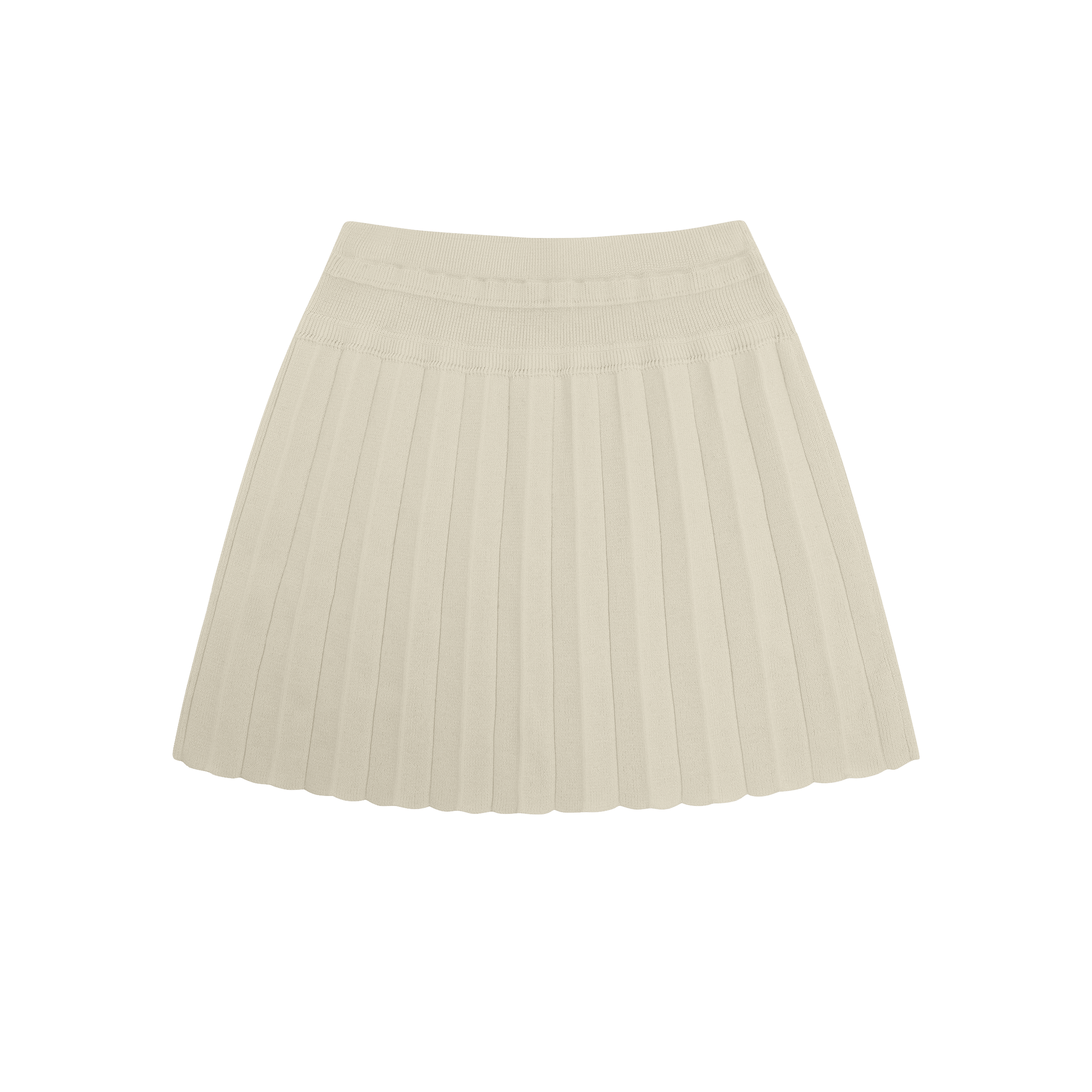 Pleated Skirt Ecru 
