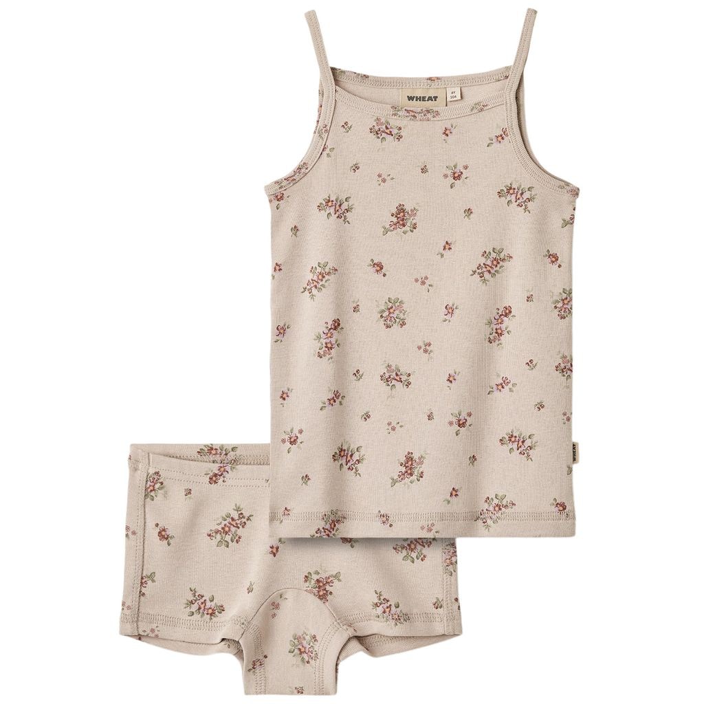 Alusvaatteet Soffia Pale Lilac kukat