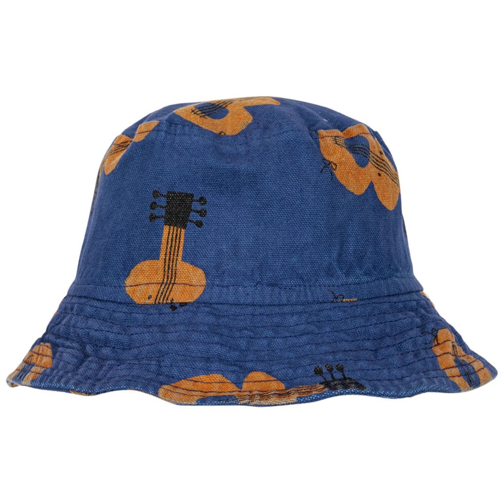Acoustic Guitar Printed Baby Sun Hat Blue