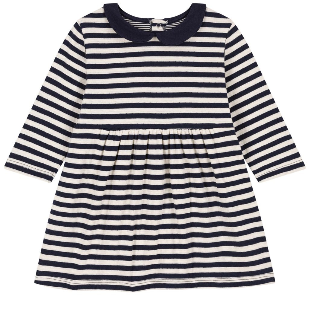 Striped Dress Navy