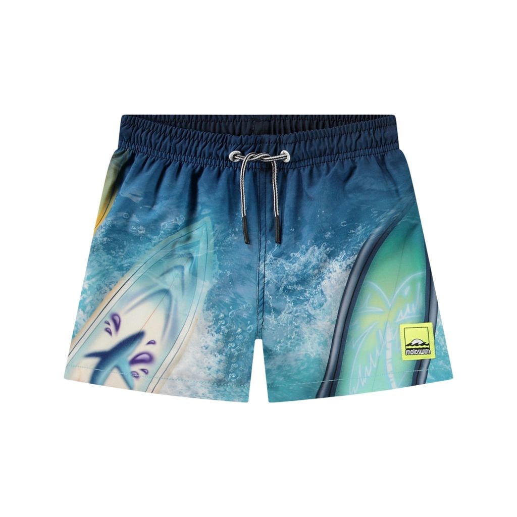 Niko Board Shorts Surf Art Blue Chill