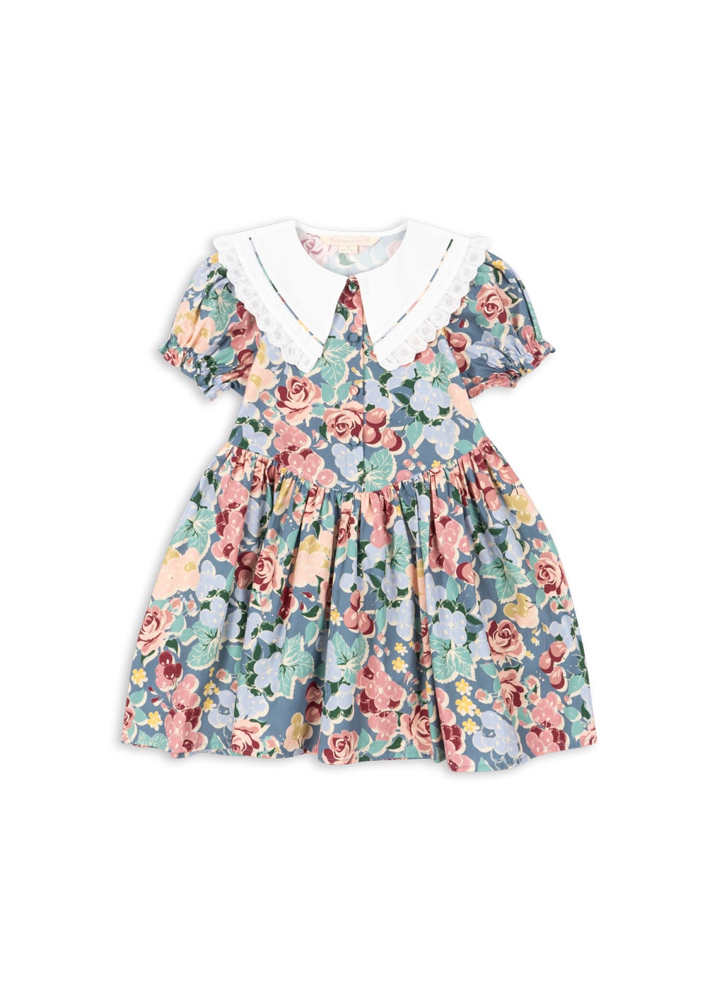 GOTS Coeur Klänning Bloomiegrape Blues 