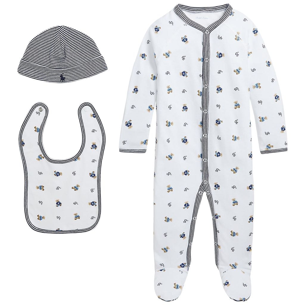 Printed Baby Set Navy