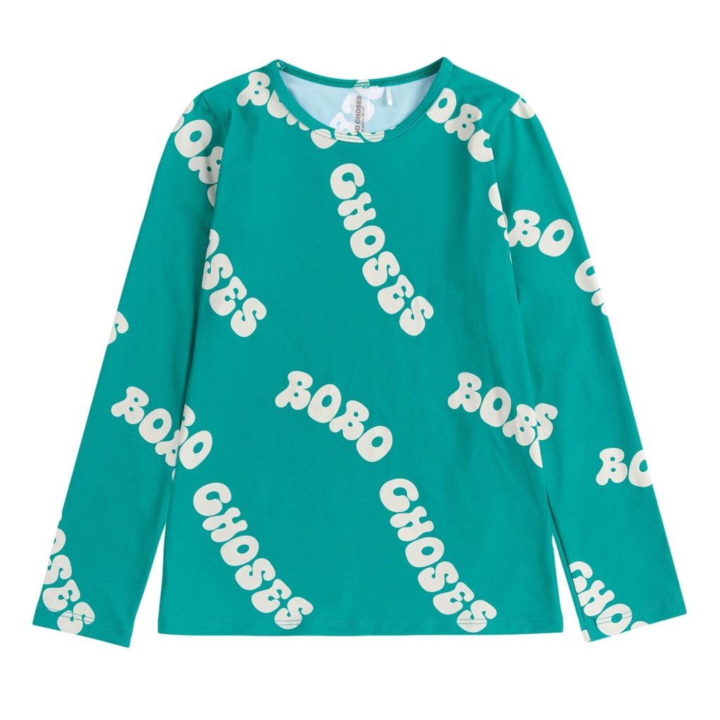 Wavy Bobo Choses All Over Swim Top Green