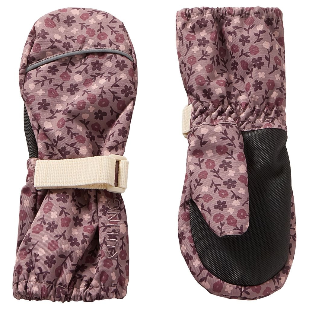 Helsinki Floral Shell Mittens Lilac Flower