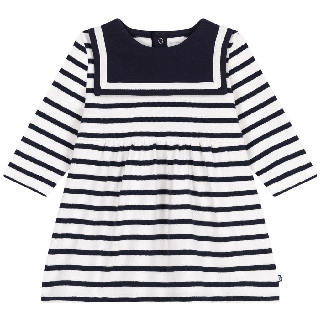 Iconic Breton Striped Dress Blanc Bleu