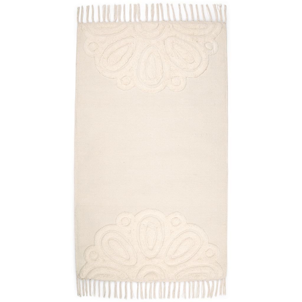 Vintage Flower Teppe Off white