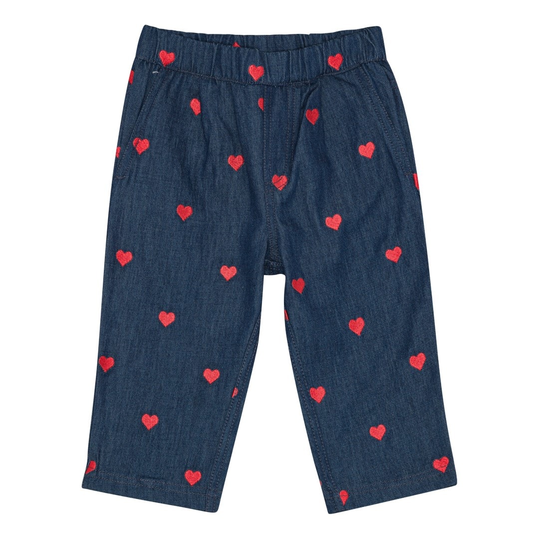 Amee Pants Mid Blue Heart