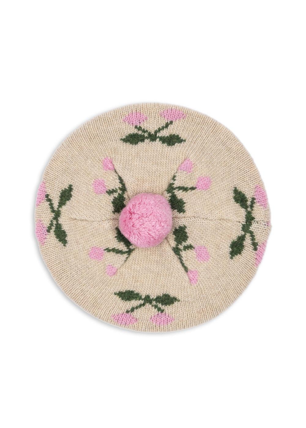 Belou Knit Beret Cherry