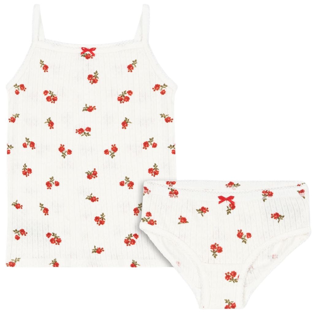 GOTS Minnie Underwear Gots Rose Red Underkläder Set Rose Red