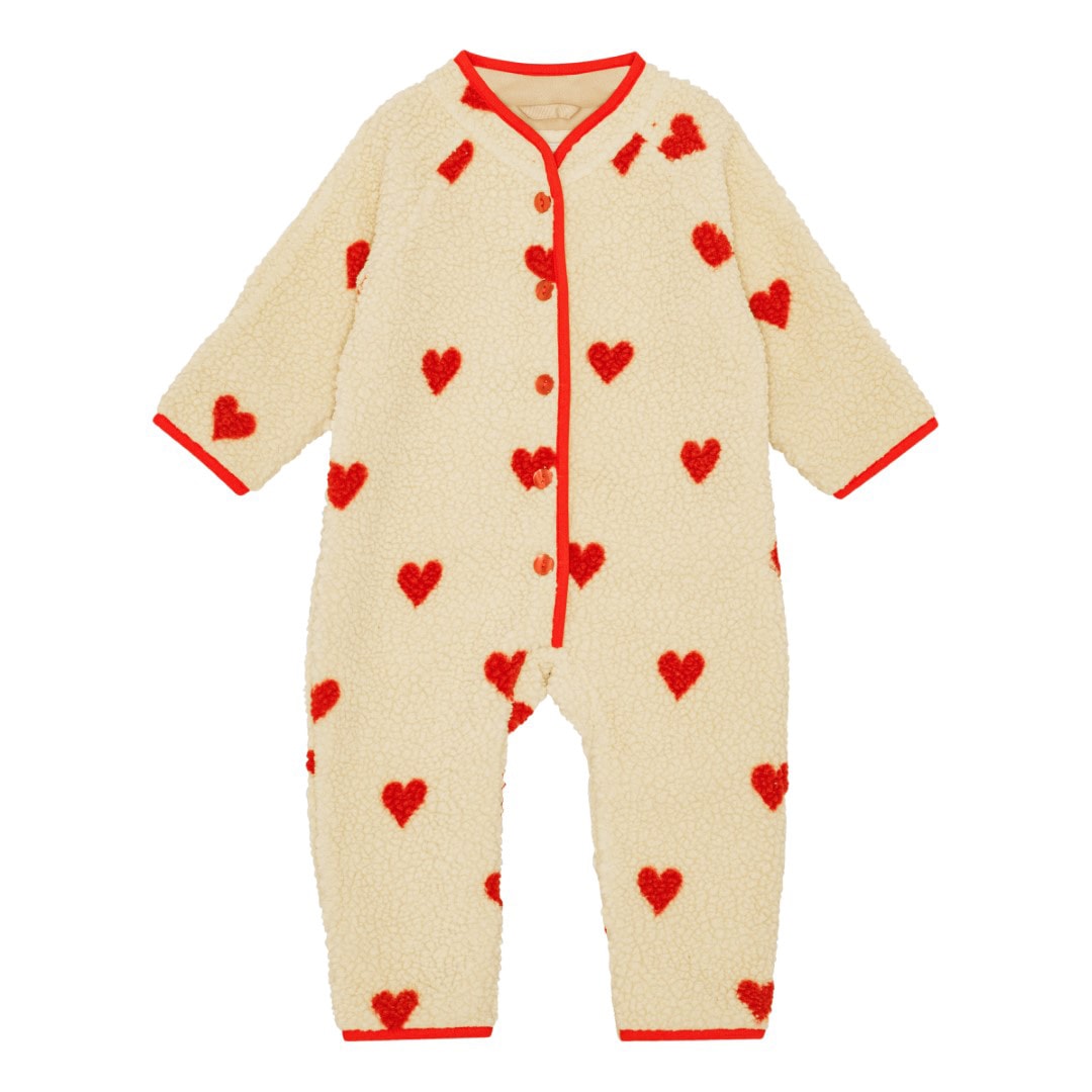 Simone Onesie Soft White Heart