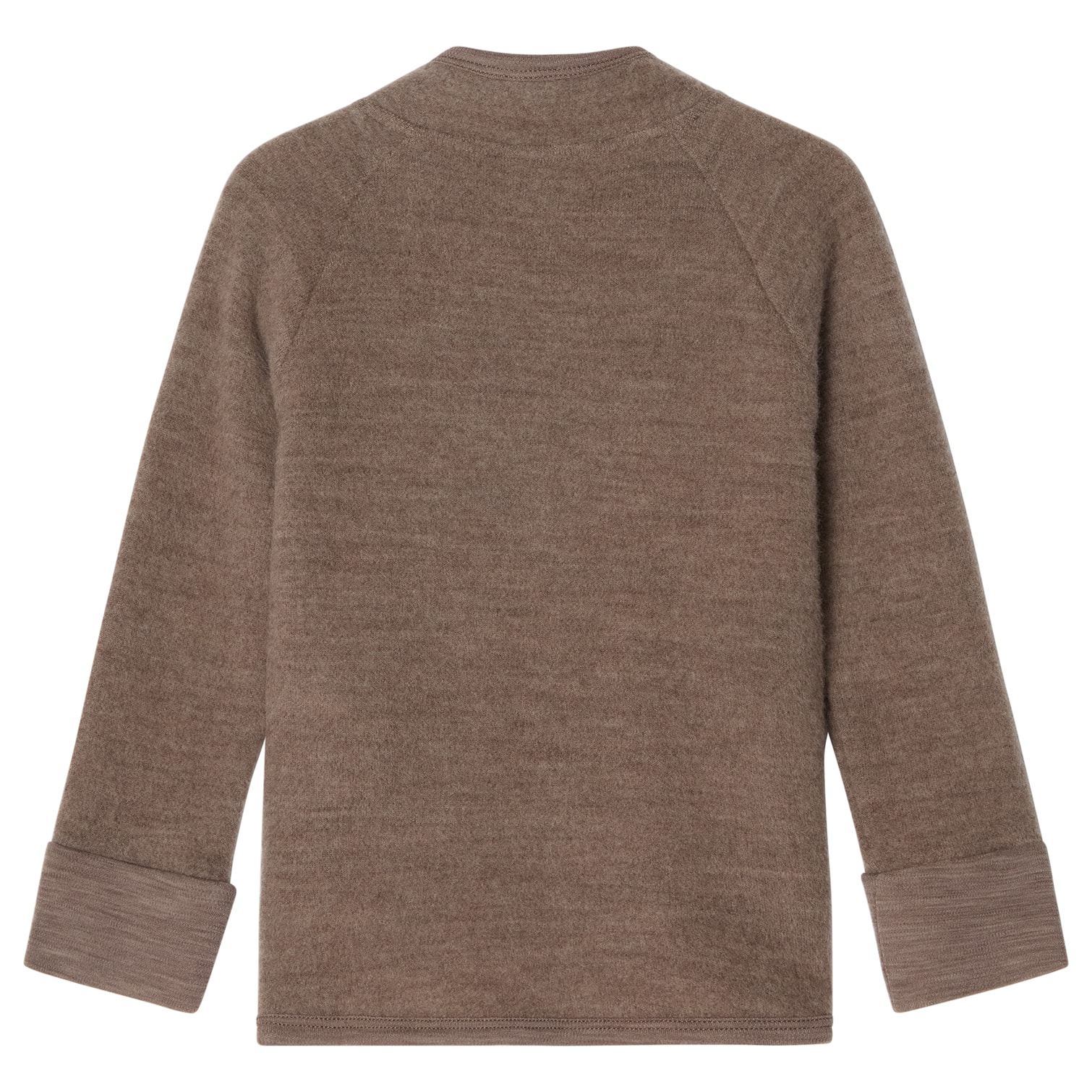Adelaide Wool Fleece Jacket Brown Melange