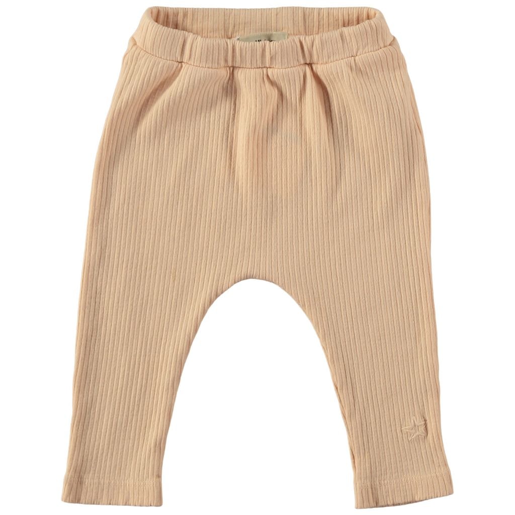 Ribbede Baby-leggings Lyserød