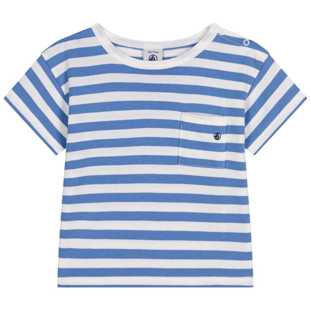 Striped Baby T-Shirt Blue