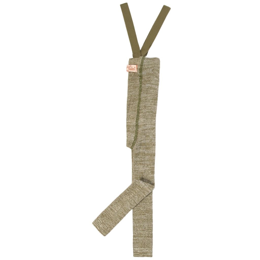 GOTS Footless tights Creamy Olive