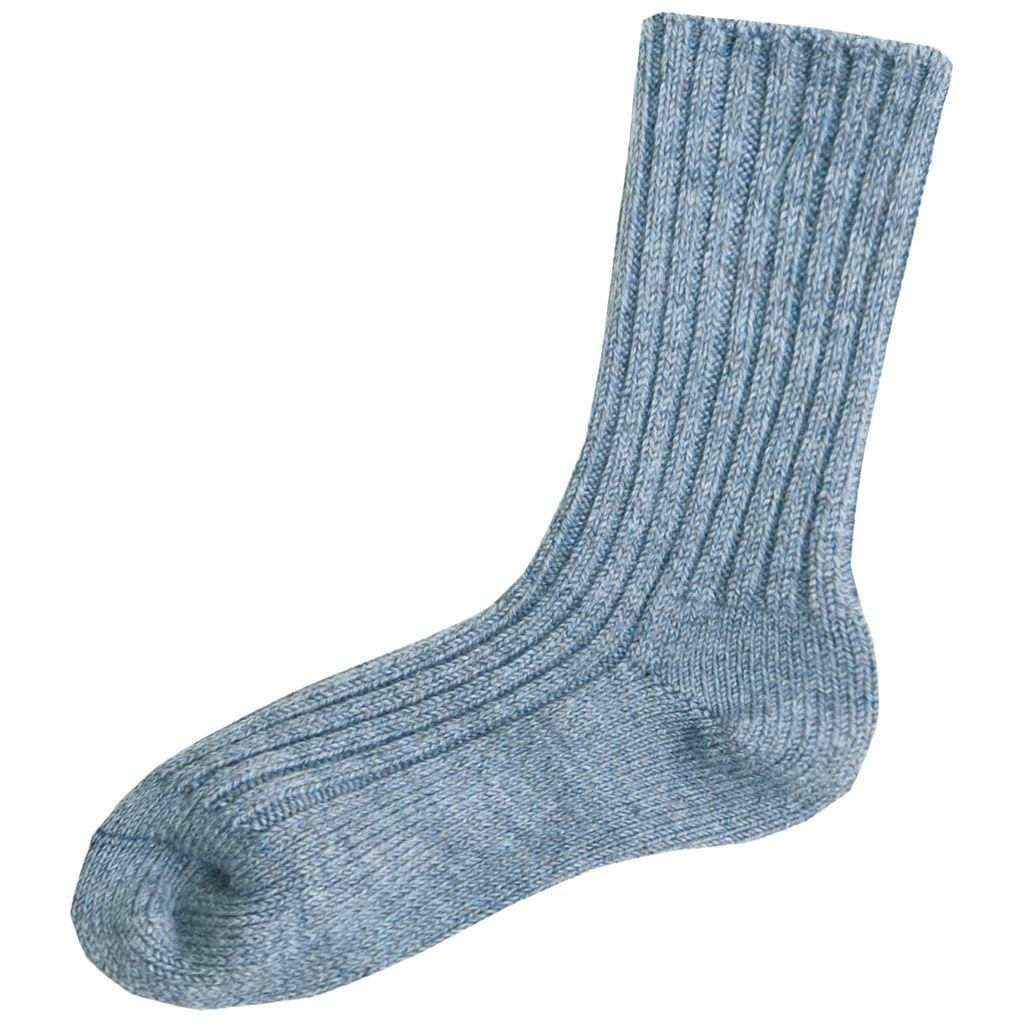 Wool Socks Blue Melan