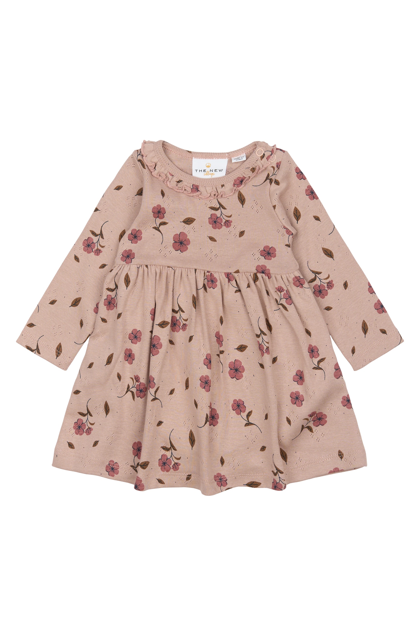 GOTS Picole Long Sleeves Bodydress Adobe Rose