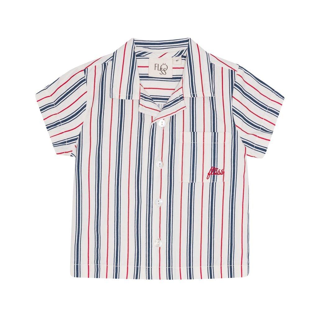 Miles Lyhythihainen Paita Red/blue Stripes