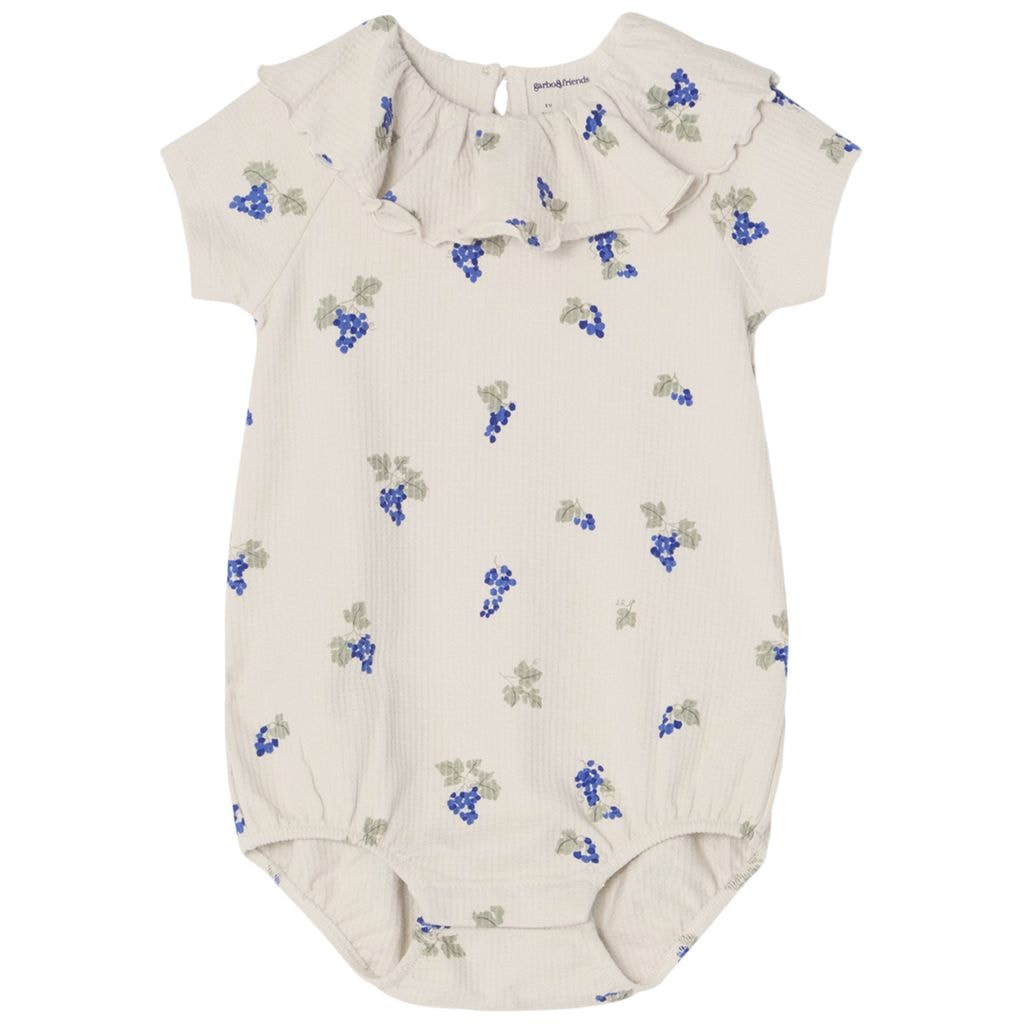 Jersey Romper Grapes Ecru