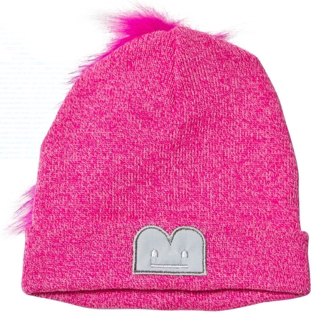 Knitted Tail Beanie Pink