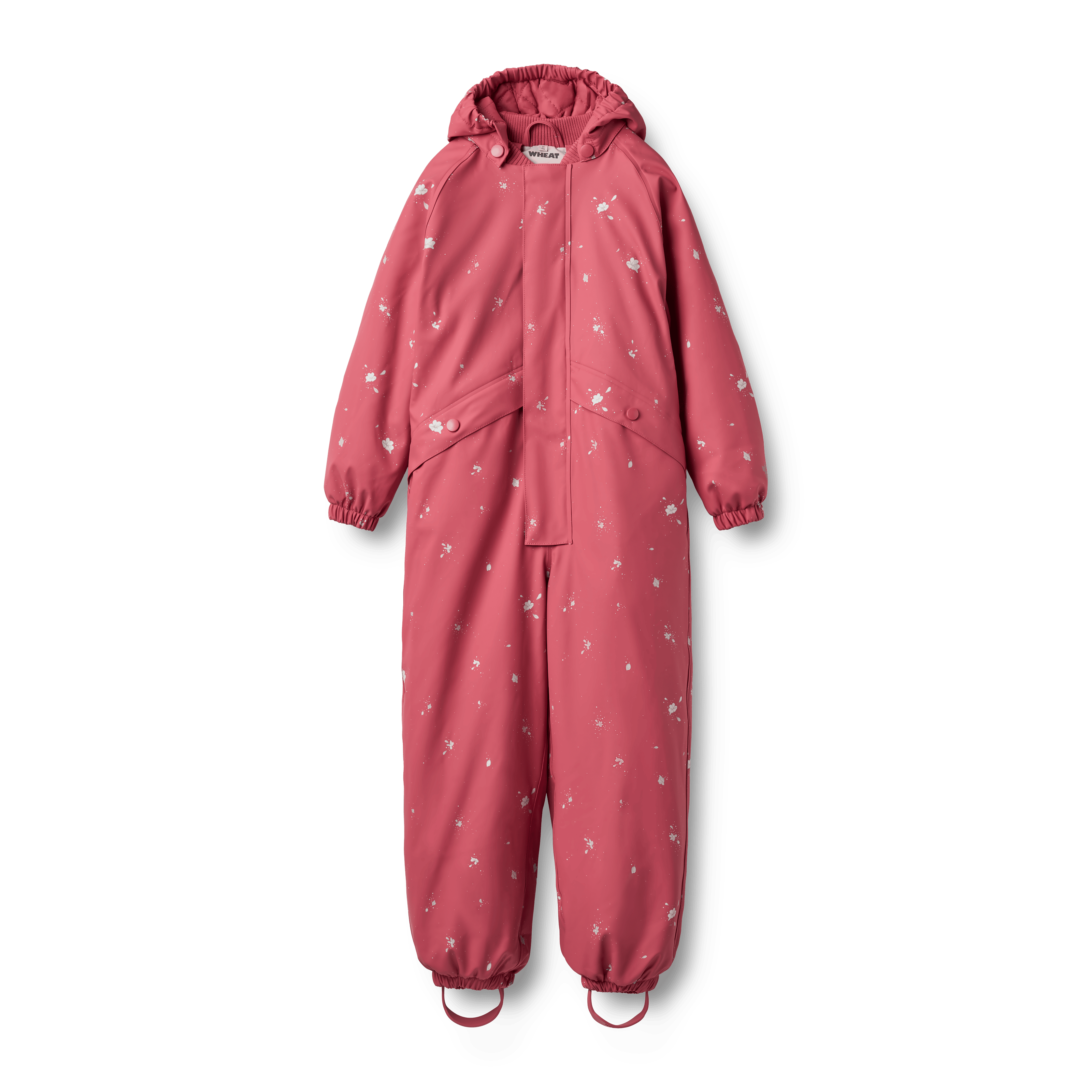Aiko Thermo Rain Coverall Floating Flowers