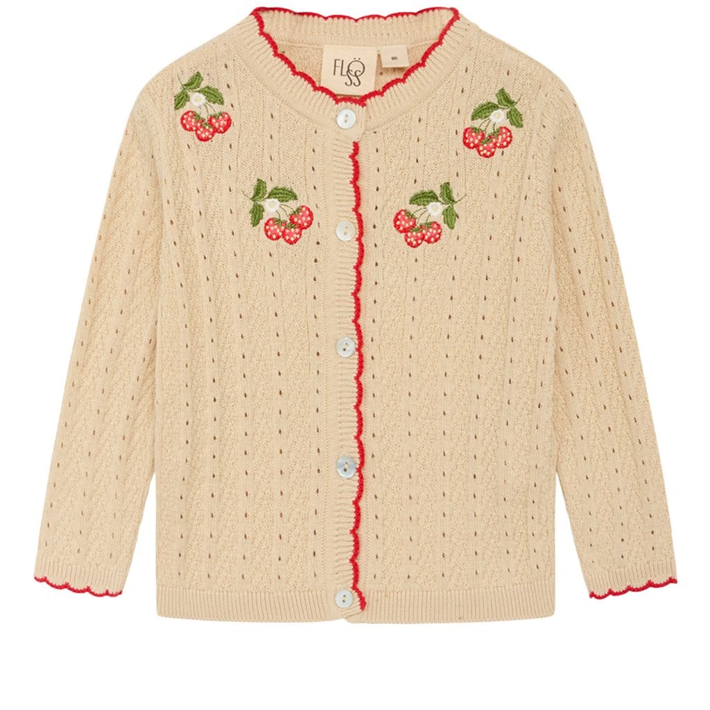 Faye Cardigan Warm Cotton/Rouge