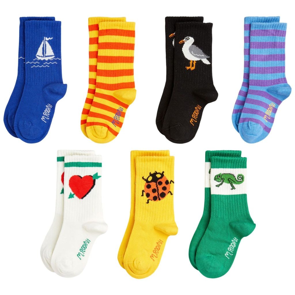 GOTS Seagull 7-Pack Socks Multi