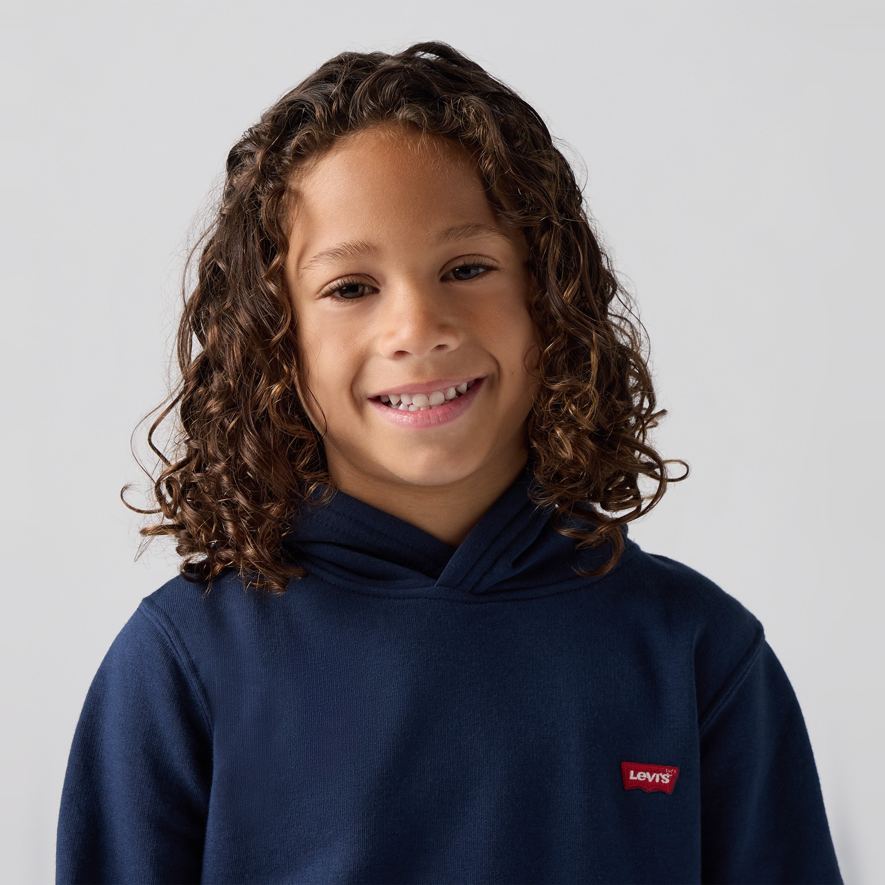 Mini Batwing Pullover Hettegenser Dress Blues
