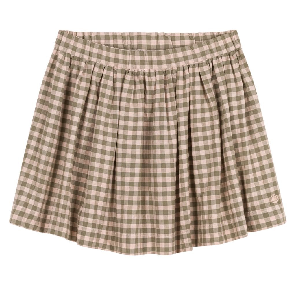 Gingham Skirt Pink