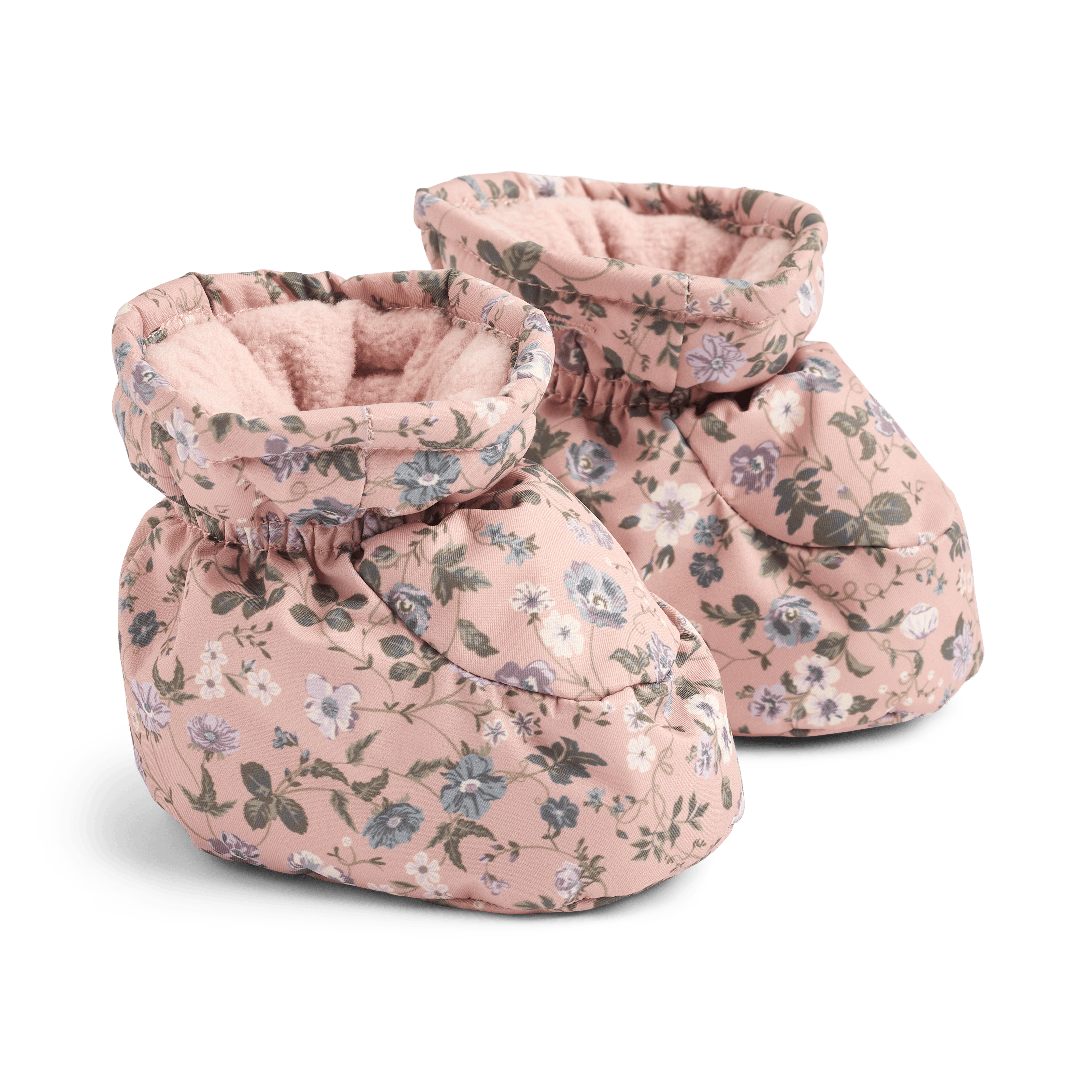 Fuffa Vadderade Babybooties Rose Powder Flowers