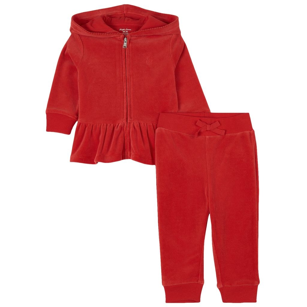Set With Hoodie And Sweatpants Red