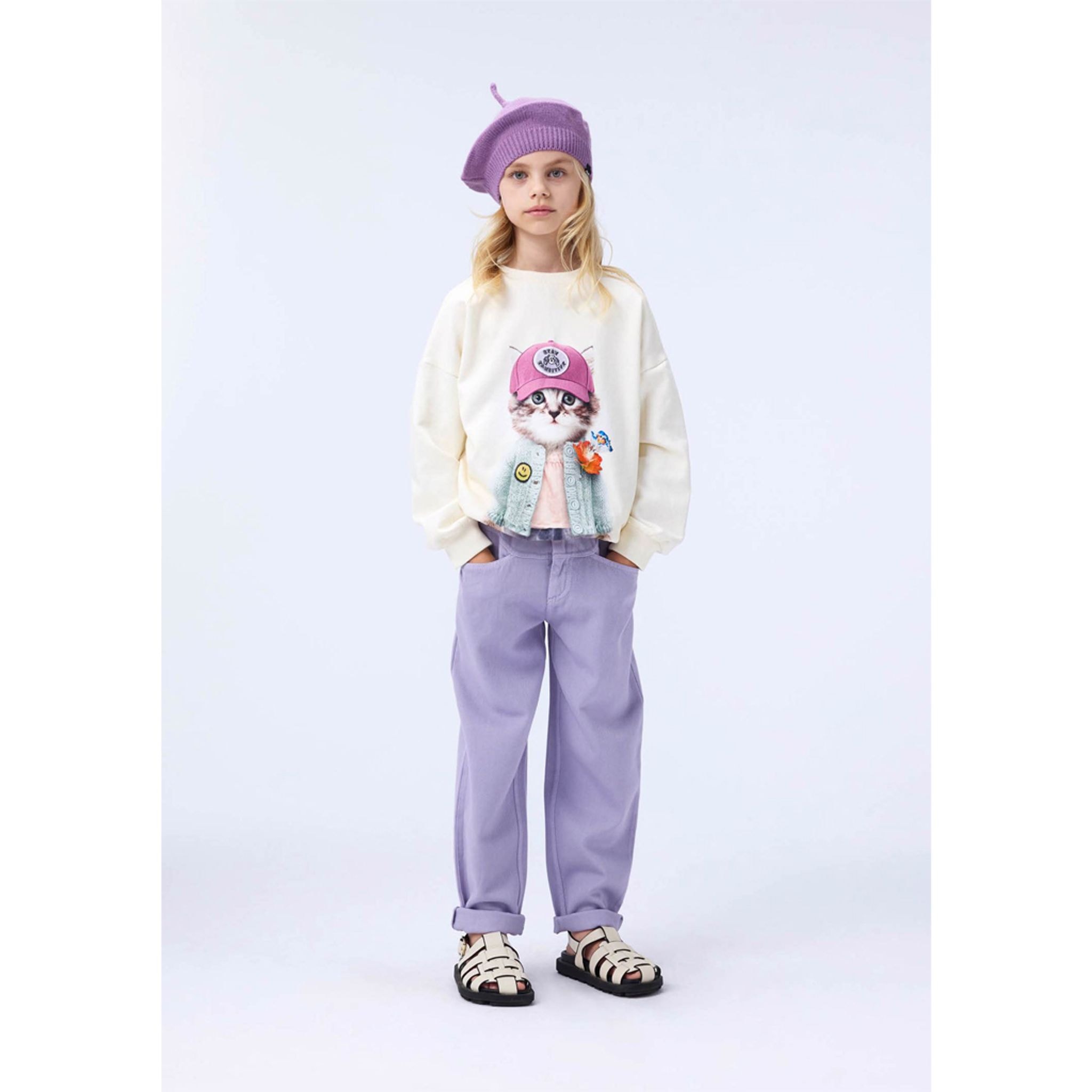 GOTS Maxi Sweatshirt Kitty Miauu