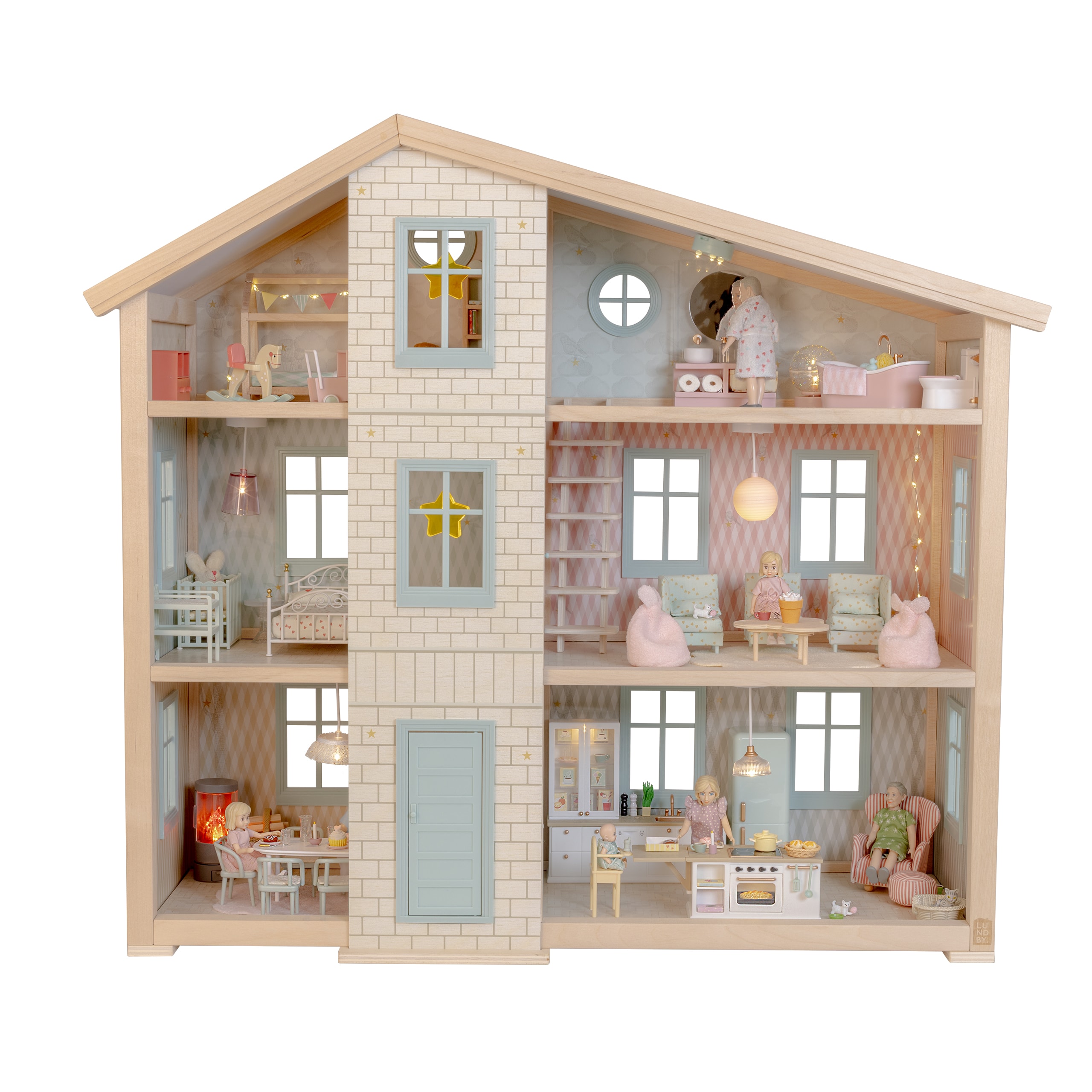 Wonder House Dukkehus Multicolor