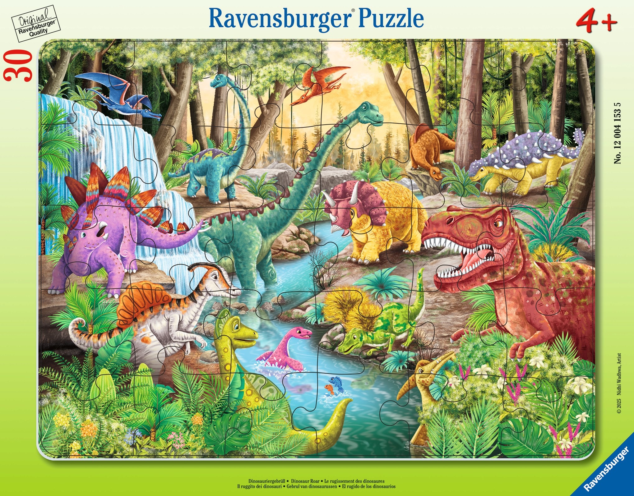 Dinosaur Roar Puzzle Multicolor 
