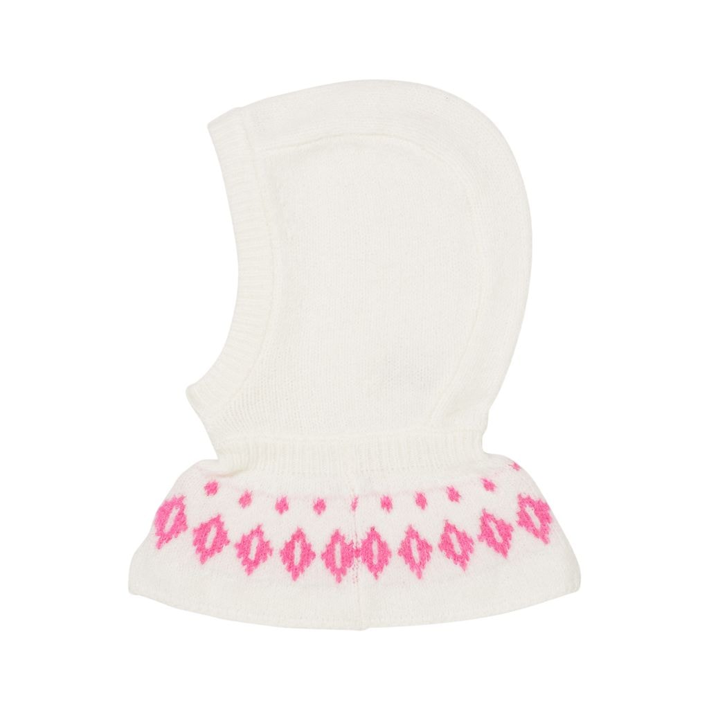 Sturmhaube in Cream und Bubblegum