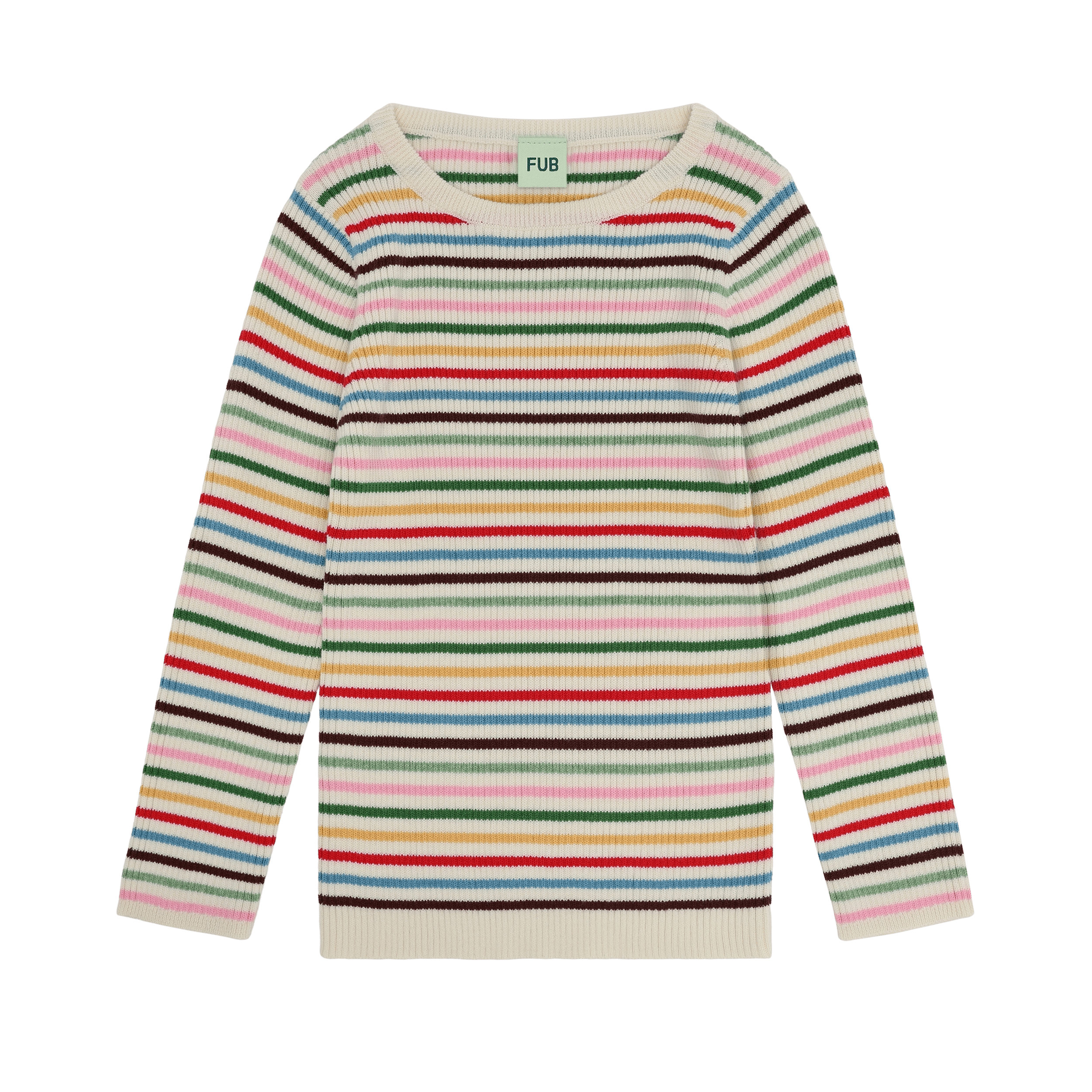Rib Blouse Multi Stripe 