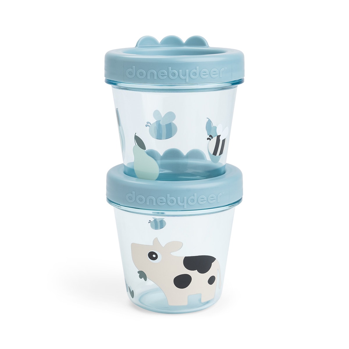 Tiny Farm Baby Food Container 2-Pack Blue