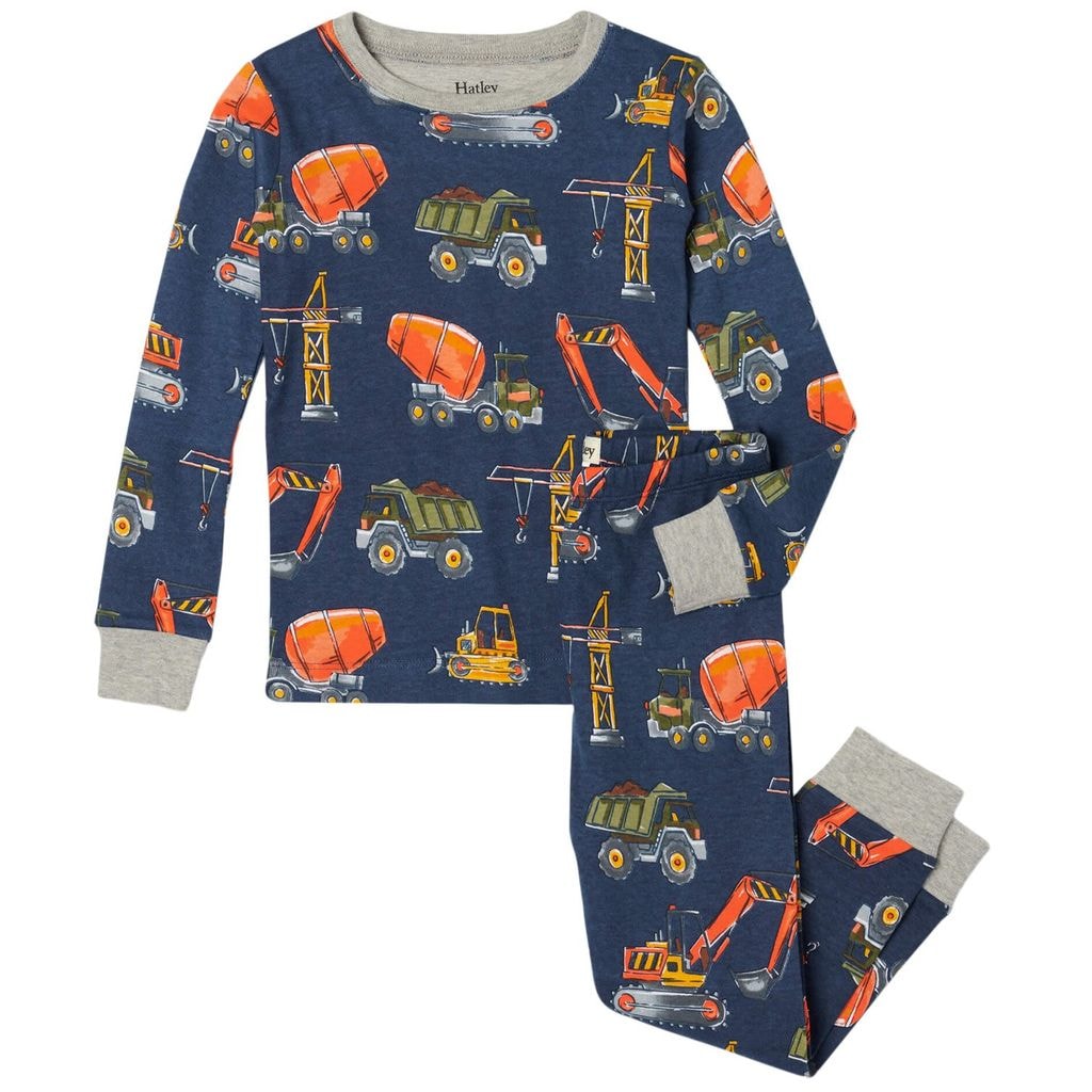 Painettu Pyjama Laivastonsininen