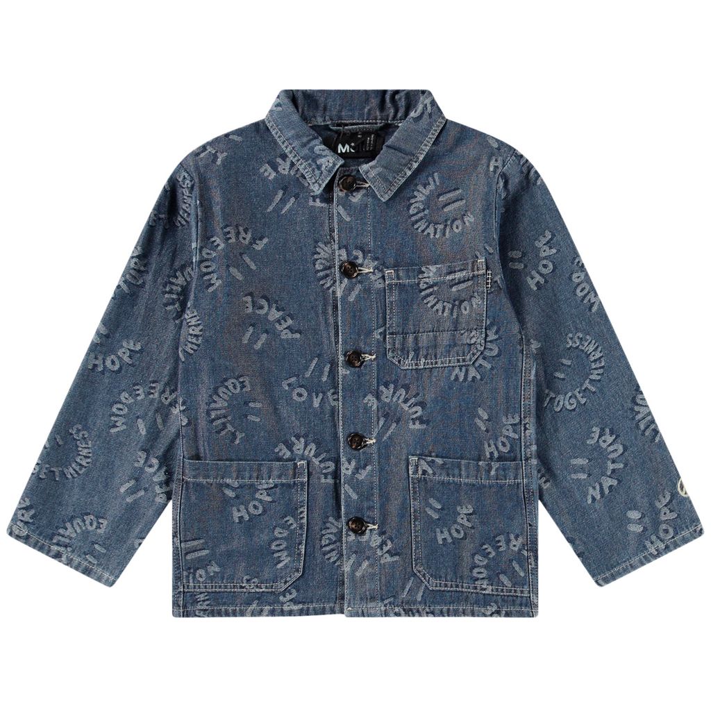 Halley Denim Jacket Word Smiles